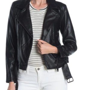 ELODIE Faux Leather Moto Jacket
